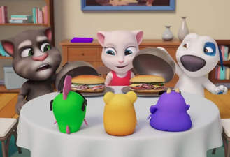 انیمیشن گربه سخنگو تام آشپز و هنک آشپز