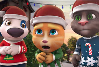 انیمیشن گربه سخنگو تلفن سانتا قسمت دوم
