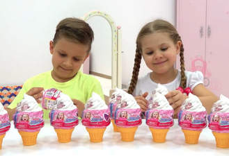 برنامه کودک دیانا و روما سورپرایزهای بستنی