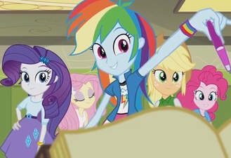 کارتون پونی کوچولی من / دختران سوارکار / مثل رنگین کمان بدرخشید / Equestria Girls / shine like rainbow / My Little Pony  