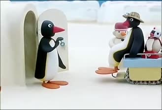 برنامه کودک پینگو / خانواده پینگو در برف می چرخند!  