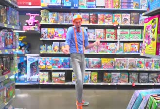 برنامه کودک بلیپی / آموزش رنگ ها در فروشگاه اسباب بازی  