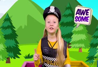 برنامه کودک خانواده خندان / آنجلینا لباس افسر پلیس را می‌پوشد
