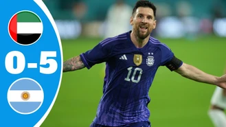 خلاصه بازی دوستانه آرژانتین 5 امارات 0 جام جهانی 2022