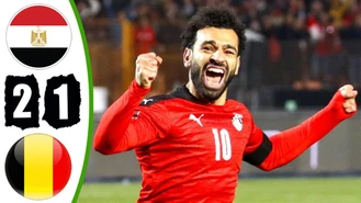 خلاصه بازی دوستانه مصر 2 بلژیک 1 جام جهانی 2022