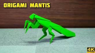 آموزش کاردستی کاغذی مانتیس Mantis