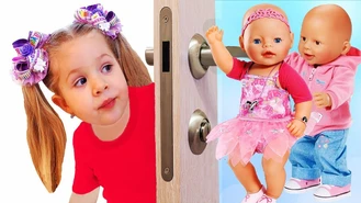 برنامه کودک دیانا و روما عروسک های پشت در