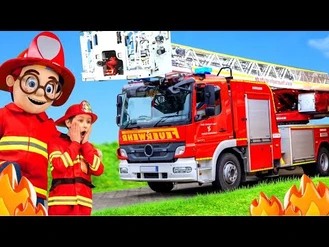 برنامه کودک کیندر / رانندگی ماشین آتش نشانی واقعی