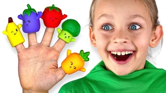 برنامه کودک مایا و مری / خانواده انگشتی با رنگ سبزیجات 