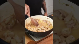 آموزش آشپزی / مرغ خامه ای با نون پفکی 