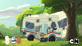 کارتون خرس های پاندا /چه کسی با کامیون تصادف کرد؟  