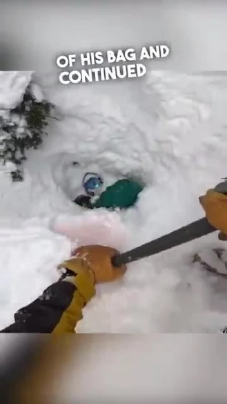 این مرد در حال اسکی روی برف جان یک مرد را نجات داد