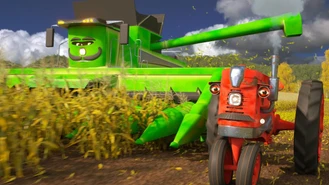 انیمیشن کویل بوک / کشاورزی با بیل هیمور تراکتور و جک کمباین 