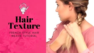 آموزش آرایش / بافت مو فرانسوی مدل کلاسیک |Classic French hair weave tutorial