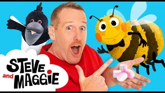 برنامه کودک استیو و مگی / کفشدوزک ، زنبور عسل ، داستان زنبور عسل 
