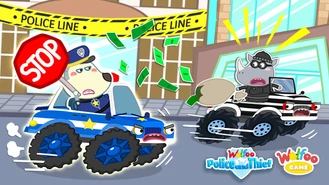کارتون ولفو / چالش دزد و پلیس بازی