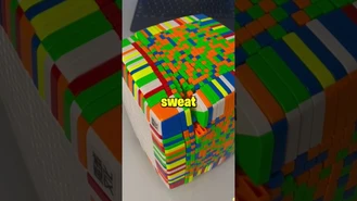 حل کردن بزرگترین مکعب روبیک جهان 21x21