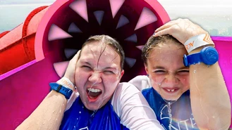 برنامه کودک رابی و بانی / سواری تفریحی در بزرگترین پارک آبی جهان 