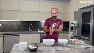 آموزش آشپزی / نواب ابراهیمی 4 طعم کیک براونی با شکلات تلخ  